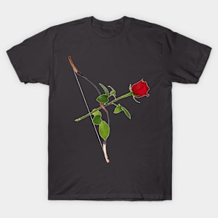 Lovely Bow and Arrow-Rose/ Valentine's Cupid/Multicolor T-Shirt